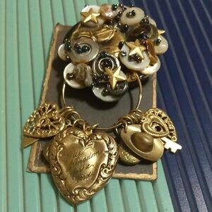 Vtg 90s Bisua Horse Equestrian Steampunk Rodeo Pin Brooch